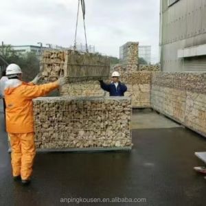 High Stability Fence Wire Rock Metal Mesh Cube Wire Mesh Box 50x50mm Aperture