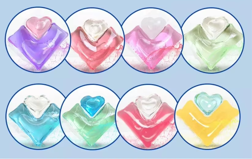 3in1 Laundry Capsules Exclusive Design Beads Fragrance Liquid Washing Laundry Detergent Capsules Pods