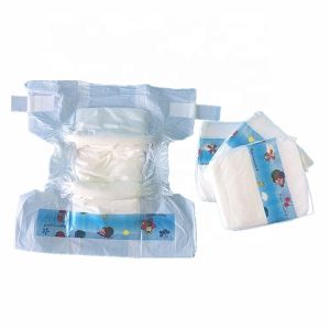 Plain Woven Nonwoven Fabric Disposable Baby Diapers With 3D Leak Prevention