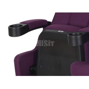 Elegant Style Public Auditorium Theater Seats Rock Back Function Standard Size