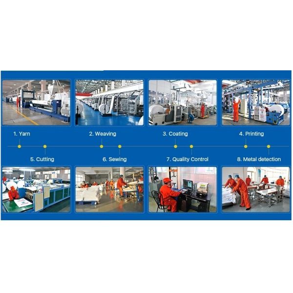 Professional PP Woven Fabric Roll / Tubular Woven Fabric SGS Approved