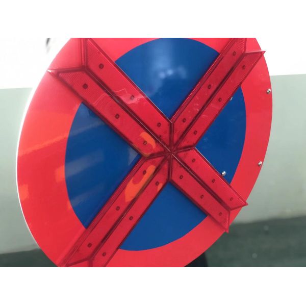 Buy Solar Power Triangle Bracket LED Arrow Board 500mm Diameter at wholesale prices