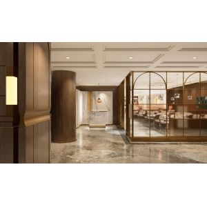 Elegant Luxurious Hotel Furniture Living Spaces Solid Wood Frame Furniture