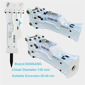 China 26 Ton Excavator Hydraulic Breaker HB20G 1250mm Chisel Length on sale