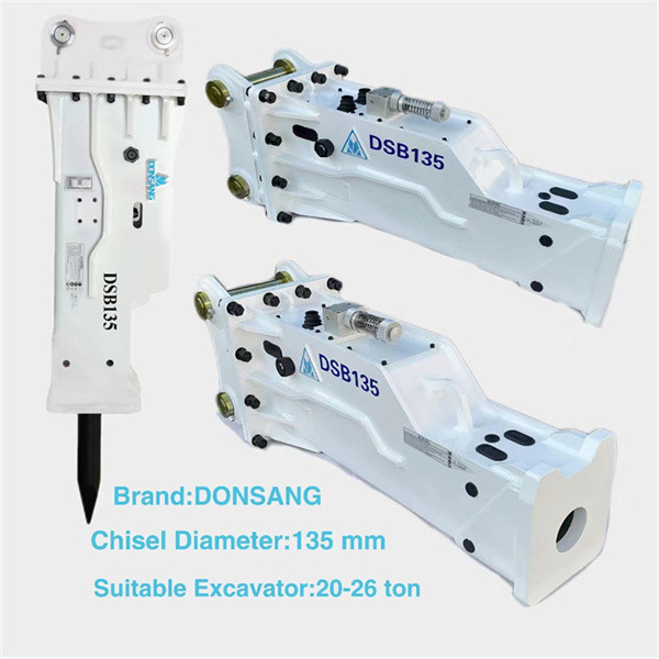 Buy 26 Ton Excavator Hydraulic Breaker HB20G 1250mm Chisel Length at wholesale prices