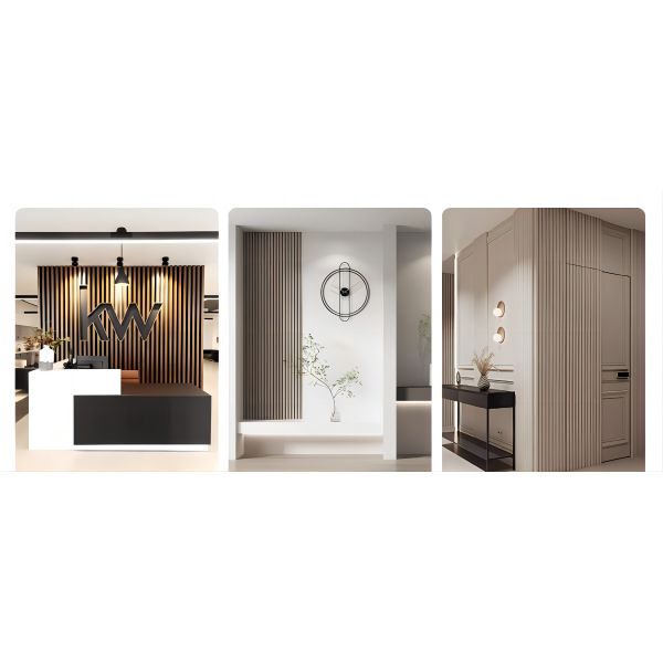 New Design Wooden Grain Waterproof WPC Wall Panels Designs for Interior Decor Easy Install