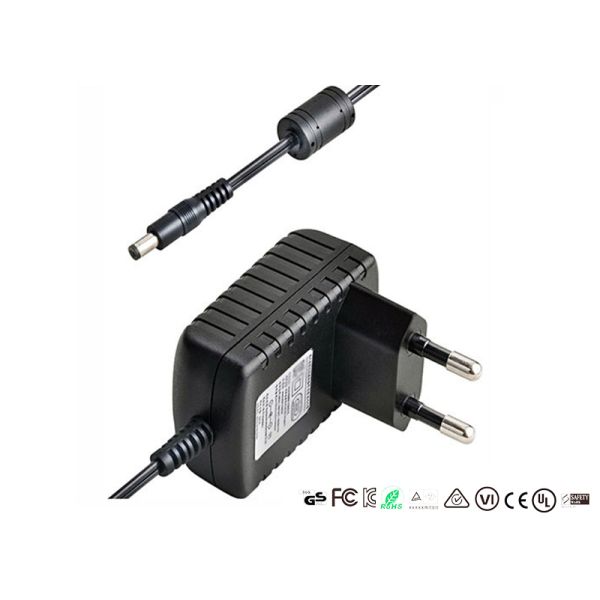 Black Color EN60601 12V 1A 12W Medical Power Supply Power Adapter