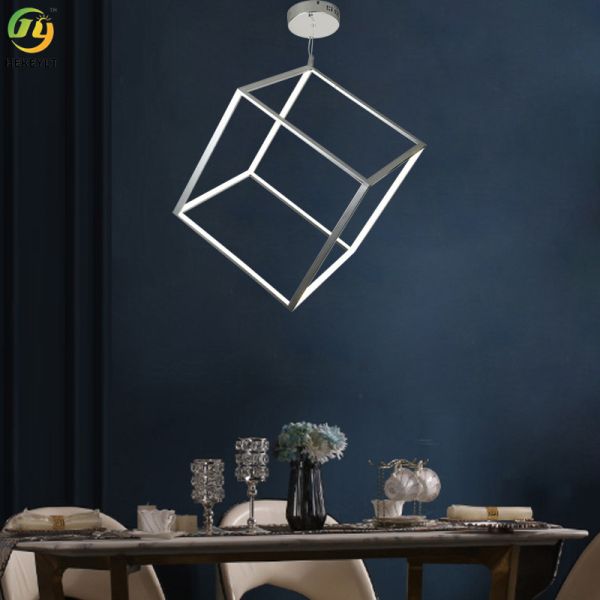 Used For Home/Hotel/Showroom LED Square Crystal Pendant Light
