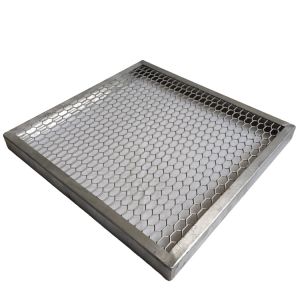 SS Copper Aluminium Expanded Metal Mesh Heavy Type Hexagonal Opening