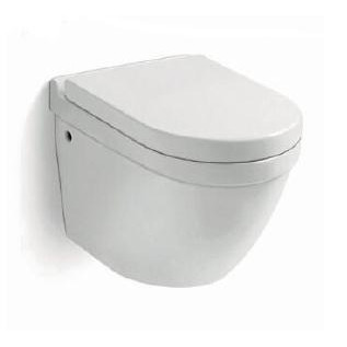 Buy 400mm 480mm Tankless Wall Mounted Toilet Small Bathroom Ceramic White at wholesale prices