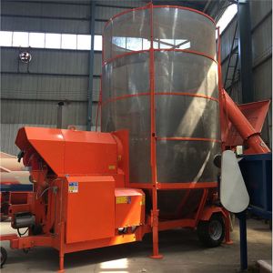 3600kg 60HP 28000m3/H Mobile Grain Dryer For Farm