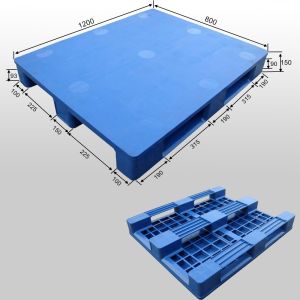 HDPE or PP solid deck large plastic Pallets