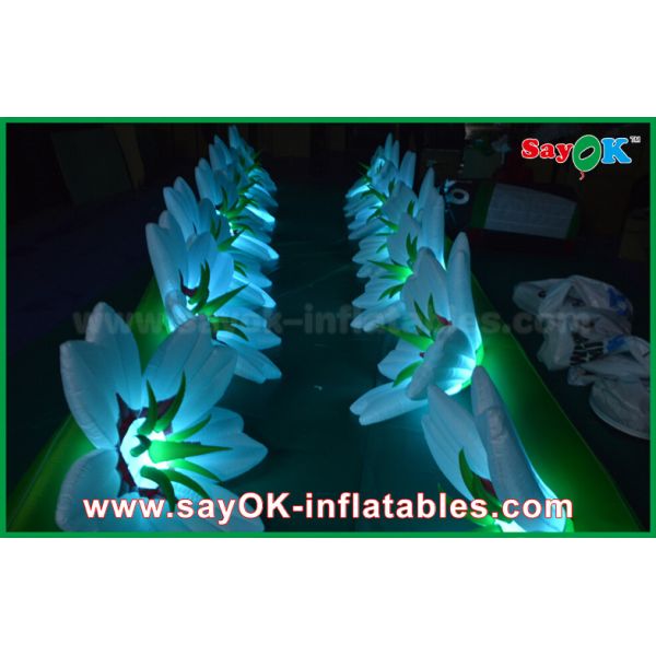 Nylon Inflatable Lighting Decoration Flower Chain For Wedding And Event