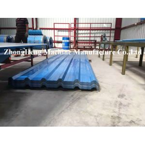 1000 Model Trapezoidal Shape Roofing Sheet Roll Forming Machine For 0.9mm