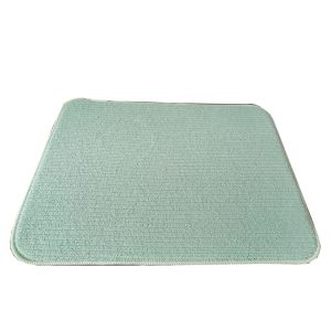 Solid Microfiber Dish Drying Mat For Kitchen Coffee Bar