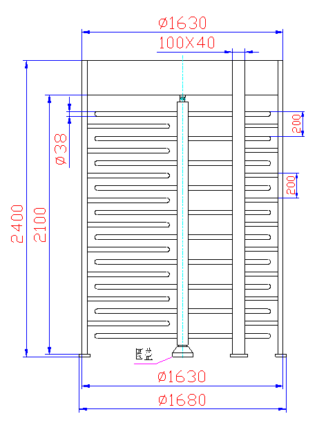 Dual Channel Security Turnstile Security Revolving Doors Rust Proof 120 Degree