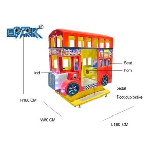 London Bus Kiddy Car Electronic Kids Ride Video Game Machine
