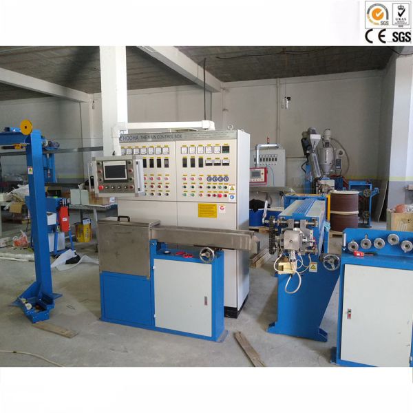 Buy Precise Electric Wire Extrusion Machine Two Layer Or Color Insulated Cable Co - Extrusion Line at wholesale prices