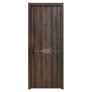 Waterproof WPC Hollow Door Hollow Glass Structure with Flush Design Waterproof