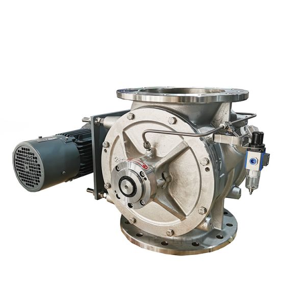 Chain Drive High Temperature Rotary Valve Airlock Feeder In Cement Plant