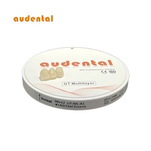 Smooth Vita 16 Zirconia Block with 49% Translucency and 680Mpa Strength for Dental Restoration