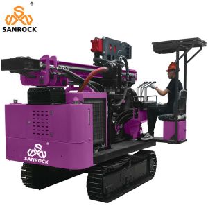 China Solar Ground Pile Driver Equipment Hydraulic Screw Pile Driving Rig on sale