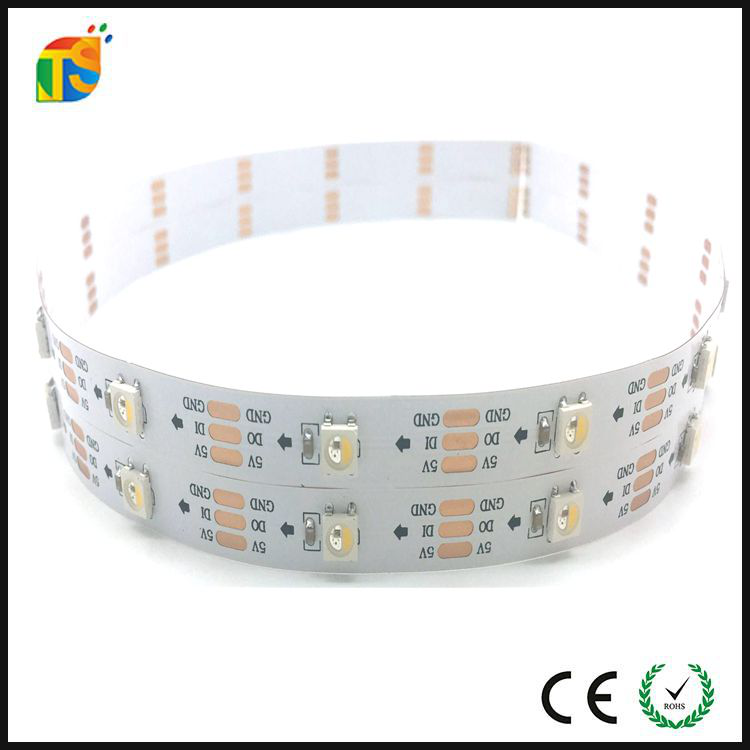 Cuttable P33.3mm rGBW 60pcs 5050 SK6812 Led Strip
