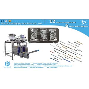 Automatic counting packing machine with 2 bowls and manual feeding for hardware