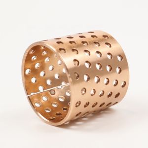 Metric Wrapped Bronze Sleeve Bushings With Grease Pockets, CuSn8,