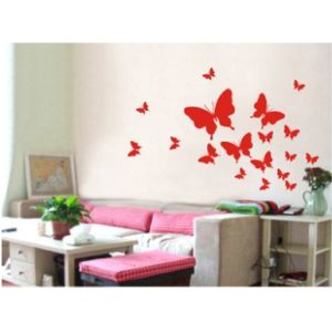 Quality Butterfly PVC Transfer Film Home Decoration Wall Sticker HB-030  for sale
