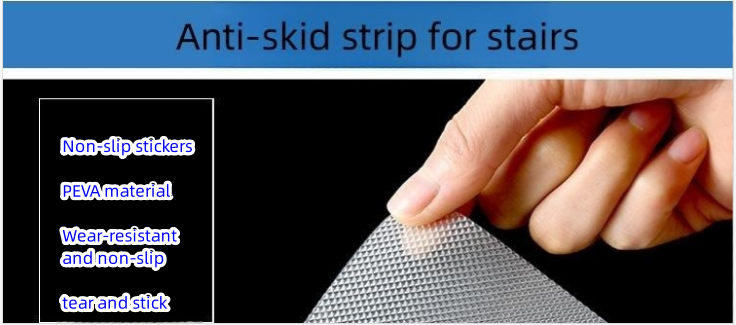 Modern Design Anti Slip Strips Stair Treads Easy to and for Increased Friction
