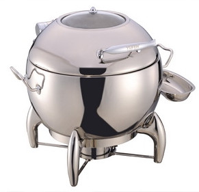 Round Soup Station Stainless Steel Kitchenware With 11.0L Bucket