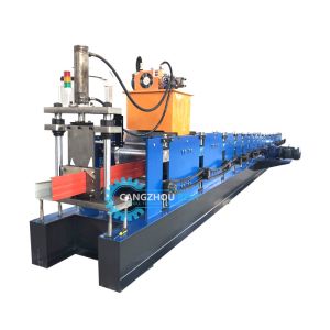 Galvanized Rain Gutter Profile Rollformer Machine With PLC Control