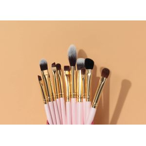 ODM Handcrafted Eyeshadow Blending Brush Set With Aluminum Ferrule
