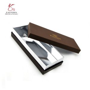 Custom Made 100mm Width Chocolate Packaging Paper Box With Silver Insert