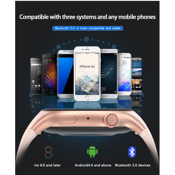 1.32 Inch 360×360 Intelligent Sports Bracelet BT4.0 250mA With Call Feature