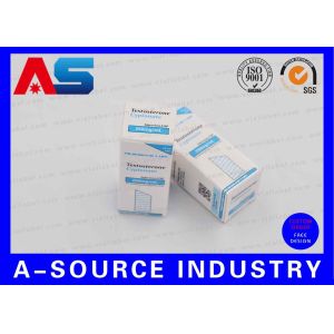 Bodybuilding Undecanoate Glossy 10ml Vial Boxes , Medicine Glass Vials With