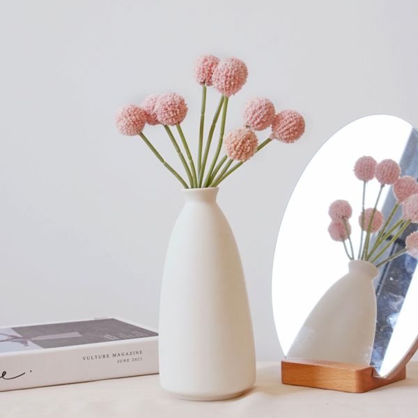 Simulated flowers with a high-end and realistic feel, bundled with golden balls, hotel soft decoration flower materials, cross-border hot selling DIY