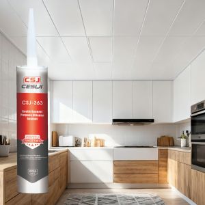 Quality High-Elastic Acetic Cure Adhesive Sealant 300mL - Compatible with PVC Construction Materials and Steel for sale