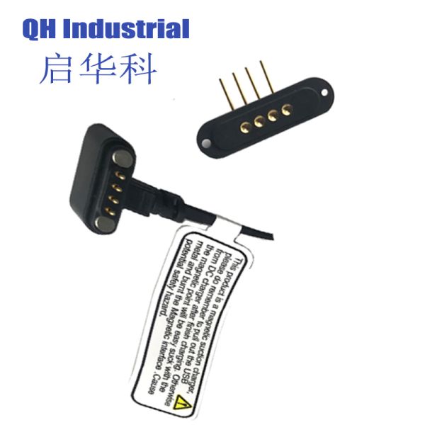 4pin 2.54mm Pitch United Kingdom ISO RoHS REACH Battery Connector Magnetic Power Connector