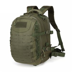 25L 900D Oxford Fabric Waterproof Daysack with Laser-Cut Molle Assorted Logo