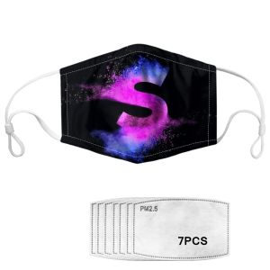 Dustproof Adjustable EarLoop Decorative Cloth Face Mask