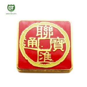 Decorative Lapel Pins with screen printing& logo back stamp for man coat