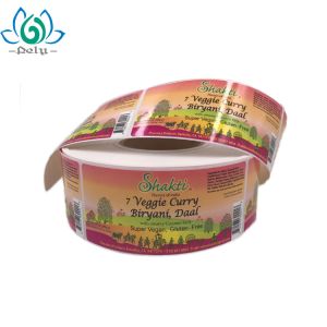 Transparent PVC Food And Beverage Labels Drum Label Printing