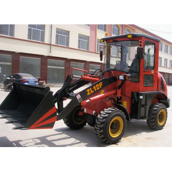 Zl12F - E Euro III Engine articulated wheel loader machine 0.6m3 Bucket , 1.2t