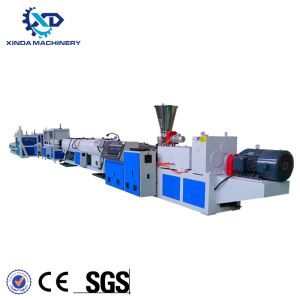 China SJ-75/30 Plastic Pipe Making Machine With 2 Extruder Barrel Cooling Zone on sale