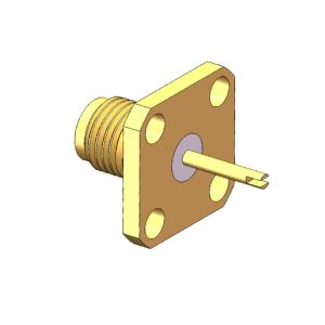 China Gold Plated Brass Coaxial Cable Connectors SMA Female for Communication on sale