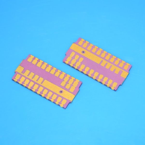 Buy Gold  Metallized Ceramic Substrates , Ceramic Cover Plates With Au Plating at wholesale prices