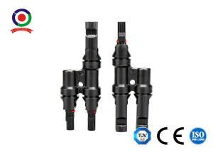 China Black Anti UV T Branch Y Branch T2 Solar PV Connector on sale China Black Anti UV T Branch Y Branch T2 Solar PV Connector on sale