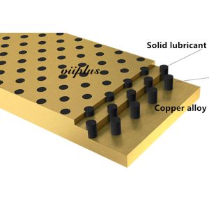 Solid Bronze Self Lubricating Bearing | Graphite Slide Wear Plate